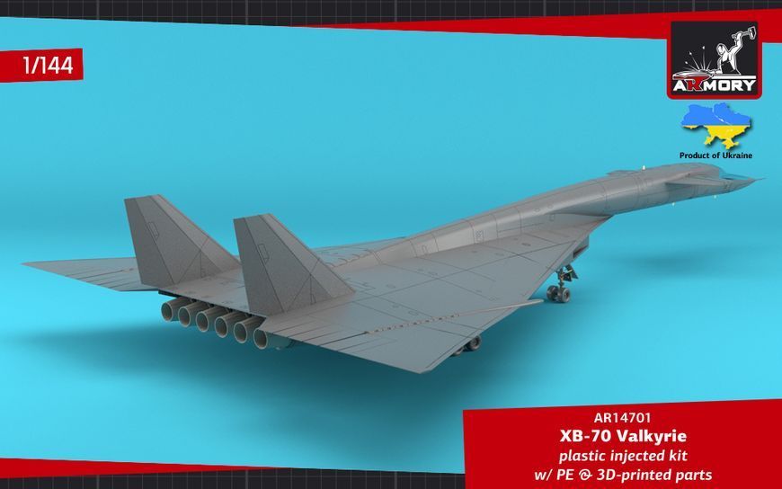 Збірна модель літака 1:144 XB-70 Valkyrie, Armory 14701 ARM14701 фото