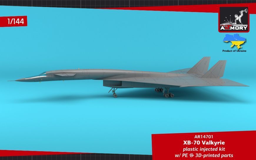 Збірна модель літака 1:144 XB-70 Valkyrie, Armory 14701 ARM14701 фото