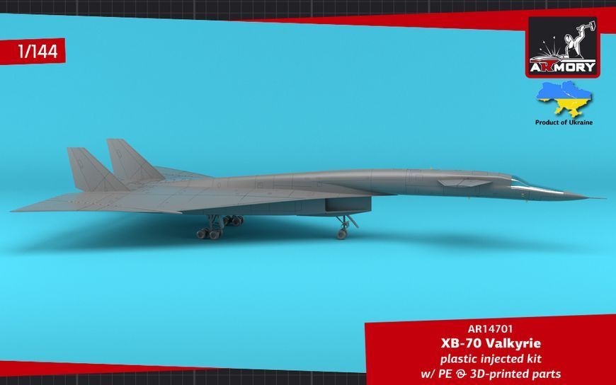 Збірна модель літака 1:144 XB-70 Valkyrie, Armory 14701 ARM14701 фото