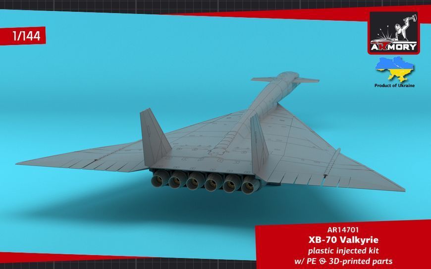 Збірна модель літака 1:144 XB-70 Valkyrie, Armory 14701 ARM14701 фото