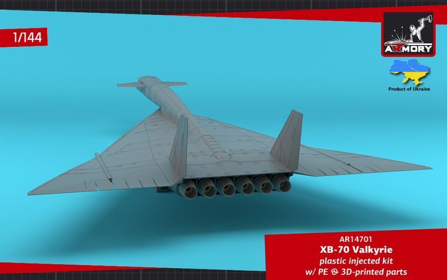 Збірна модель літака 1:144 XB-70 Valkyrie, Armory 14701 ARM14701 фото