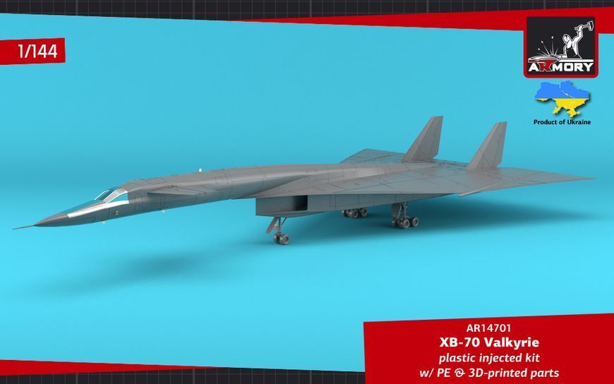 Збірна модель літака 1:144 XB-70 Valkyrie, Armory 14701 ARM14701 фото