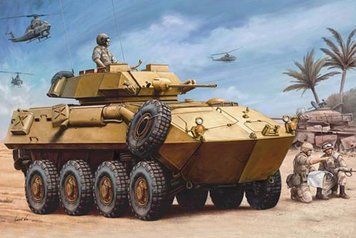 Збірна модель Trumpeter uSMC LAV-25 'PIRANHA' - 1:35 масштабна з пластику, військові бронетранспортери TRU00349 фото