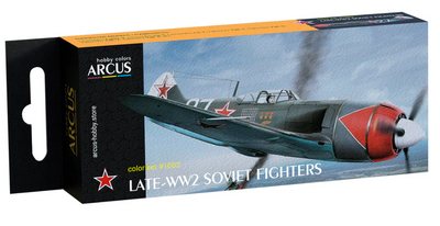 01002 Набір фарб 'Late-WW2 Soviet Fighters' ARC-SET01002 фото