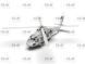 Збірна модель гелікоптера UH-60A Black Hawk ГУР МО України 1/48, ICM 48362, цивільна авіація ICM48362 фото 6