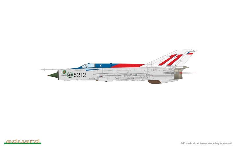 Сборная модель 1:72 истребителя МиГ-21МФ EDU7458 фото