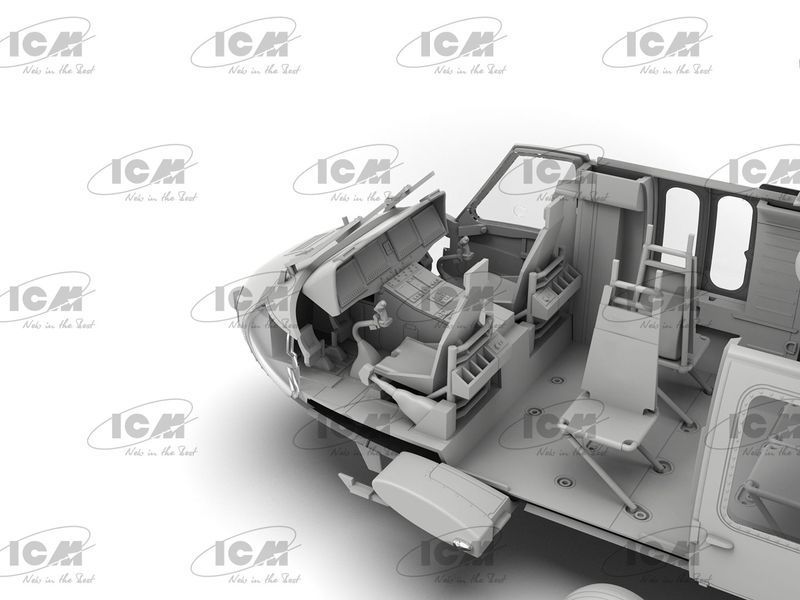 Збірна модель гелікоптера UH-60A Black Hawk ГУР МО України 1/48, ICM 48362, цивільна авіація ICM48362 фото