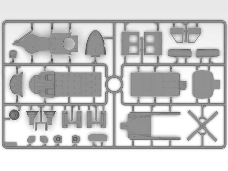 Збірна модель гелікоптера UH-60A Black Hawk ГУР МО України 1/48, ICM 48362, цивільна авіація ICM48362 фото