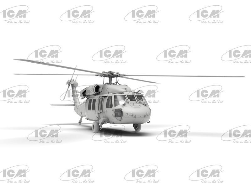 Збірна модель гелікоптера UH-60A Black Hawk ГУР МО України 1/48, ICM 48362, цивільна авіація ICM48362 фото