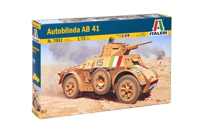 Збірна модель 1:72 бронеавтомобіля Autoblinda AB 41 ITL7051 фото