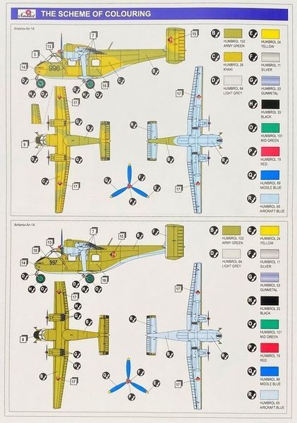 Сборная модель самолета Ан-14 1/72, Amodel 72383, военная авиация после 1945 г. AMO72383 фото