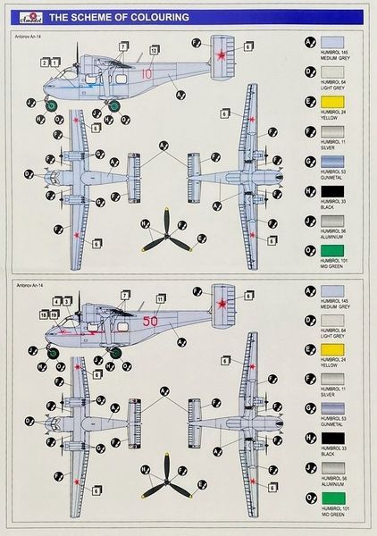 Сборная модель самолета Ан-14 1/72, Amodel 72383, военная авиация после 1945 г. AMO72383 фото