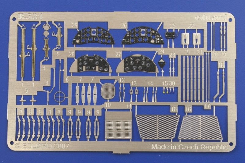 Збірна модель 1:48 винищувача Avia B.534 III EDU8191 фото