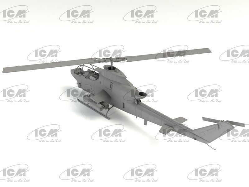 Сборная модель вертолета AH-1G Cobra (поздний) 1/35, ICM 53031, гражданская авиация ICM53031 фото