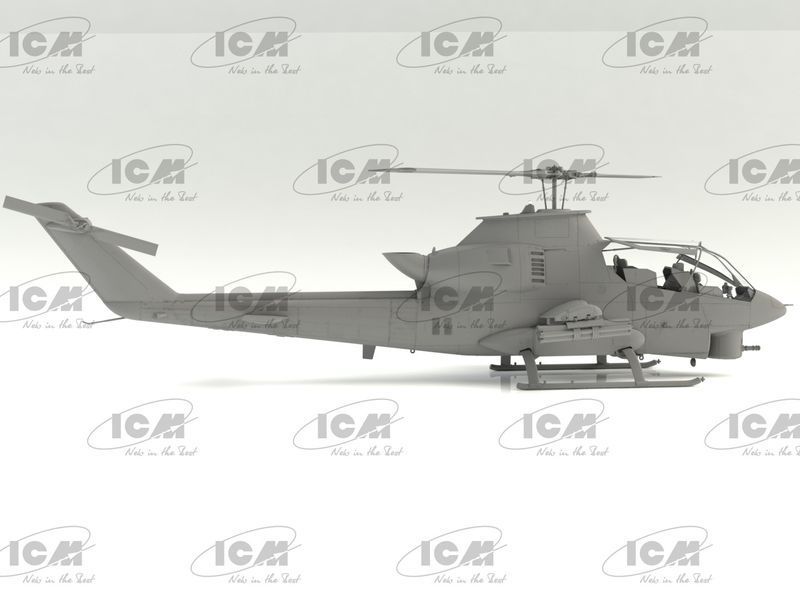 Сборная модель вертолета AH-1G Cobra (поздний) 1/35, ICM 53031, гражданская авиация ICM53031 фото