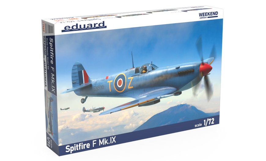 Збірна модель 1:72 винищувача Spitfire F Mk.IX EDU7460 фото