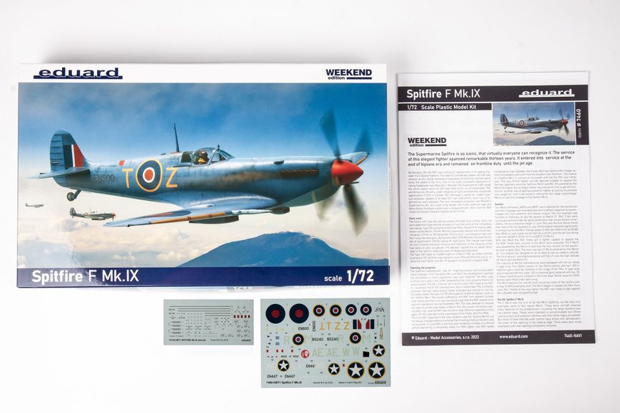 Збірна модель 1:72 винищувача Spitfire F Mk.IX EDU7460 фото