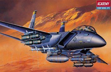 Збірна модель Academy f-15E Strike Eagle - 1:72 масштабна з пластику, гелікоптери та вертольоти AC12478 фото