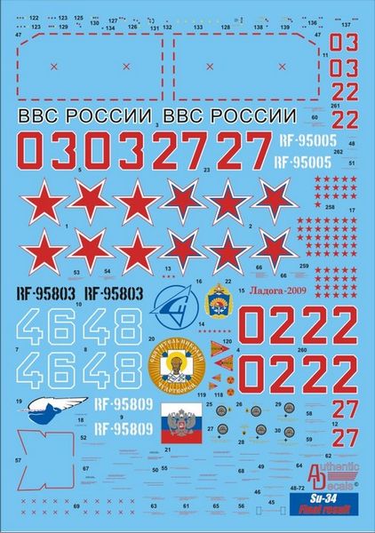 Декалі для Су-34 - 1:48 AD4872 фото