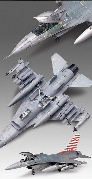 Збірна модель Academy f-16 А/C Fighting Falcon - 1:48 масштабна з пластику, гелікоптери та вертольоти AC12259 фото