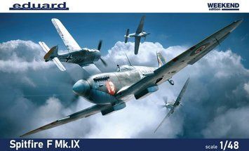 Збірна модель 1:48 винищувача Spitfire F Mk.IX Eduard, військова авіація до 1945 р. EDU84175 фото