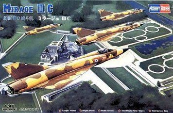 Сборная модель Hobby Boss mirage IIIC - 1:48 из пластика, геликоптеры и вертолеты HB80315 фото