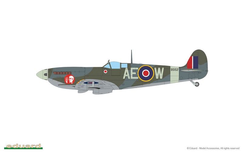 Збірна модель 1:48 винищувача Spitfire F Mk.IX EDU84175 фото
