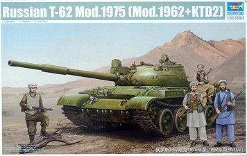 Збірна модель 1:35 танка Т-62 (1975 р.) Trumpeter, танки і САУ TRU01551 фото