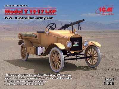 Сборная модель 1:35 автомобиля Ford Model T 1917 LCP ICM35663 фото