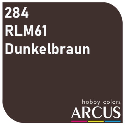E284 Алкідна емаль RLM 61 Dunkelbraun ARC-E284 фото
