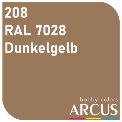 E208 Алкідна емаль RAL 7028 Dunkelgelb ARC-E208 фото