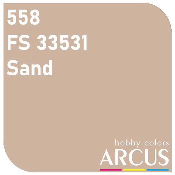 E558 Алкідна емаль Sand FS 33531 Алкідна емаль Sand FS 33531 ARC-E558 фото
