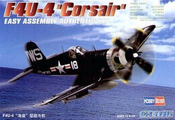 Сборная модель Hobby Boss f4U-4 'Corsair' - 1:72 масштабная из пластика, военная авиация до 1945 г. HB80218 фото
