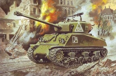 Сборная модель 1:72 танка M4A2(76)W Sherman UM390 фото
