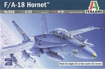 Сборная модель 1:72 истребителя F/A-18 Hornet ITL0016 фото