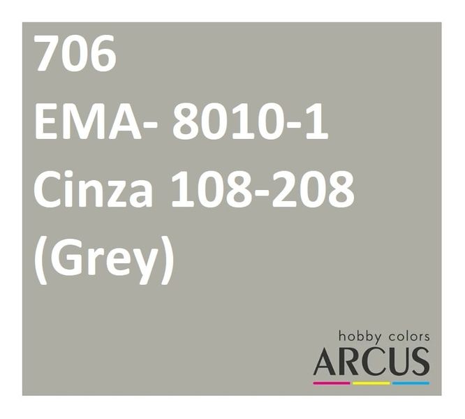 E706 Алкидная эмаль EMA 8010-1 Cinza 108-208 ARC-E706 фото