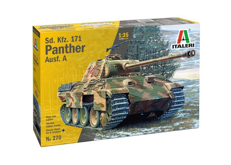 Збірна модель танка Panzerkampfwagen V Panther Ausf. A 1/35, Italeri 0270, танки і САУ ITL0270 фото