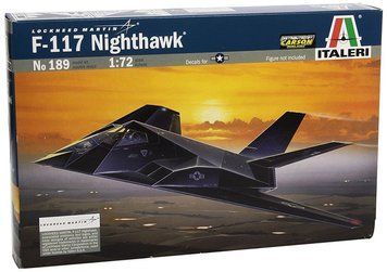 Збірна модель Italeri f-117A Nighthawk - 1:72 масштабна з пластику, гелікоптери та вертольоти ITL0189 фото