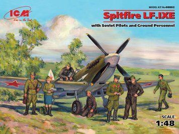 Сборная модель 1:48 истребителя Spitfire LF.IXE ICM, военная авиация до 1945 г. ICM48802 фото