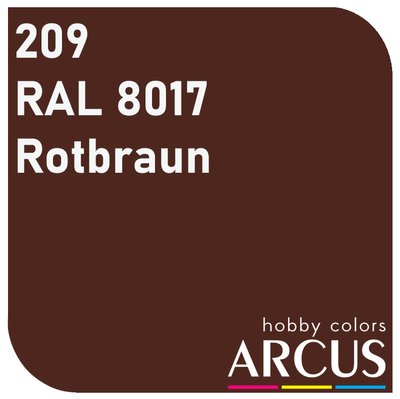 E209 Алкидная эмаль RAL 8017 Rotbraun ARC-E209 фото