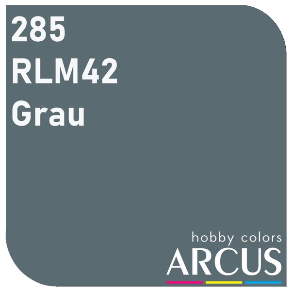 E285 Алкідна емаль RLM 42 Grau Alкідна емаль RLM 42 Grau ARC-E285 фото