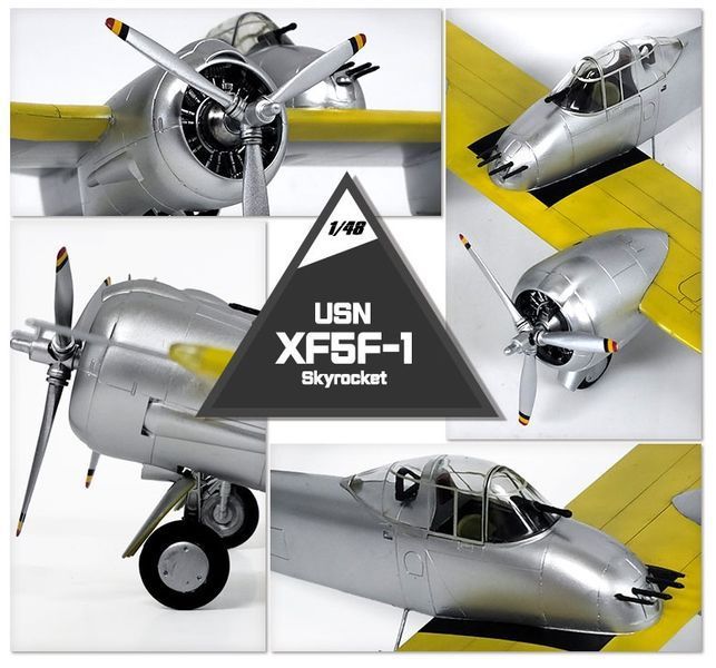 Збірна модель літака USN XF5F-1 Skyrocket, Academy 12363 AC12363 фото