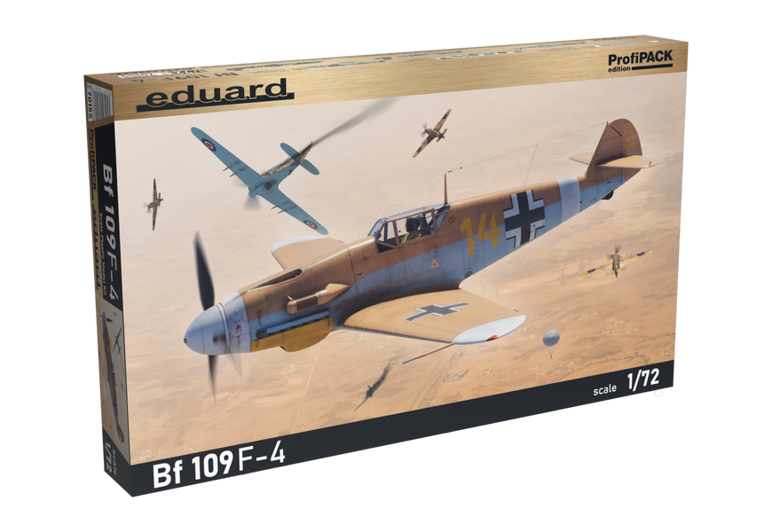 Сборная масштабная модель 1:72 истребителя Bf 109F-4 EDU70155 фото