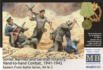 Советские морпехи и немецкие солдаты в бою (1941-1942 гг.) - 1:35 Master Box, диорамы: фигуры MB35152 фото