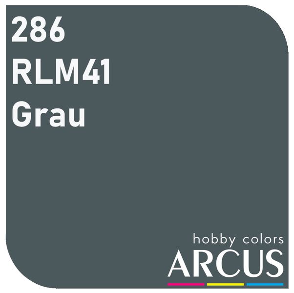 E286 Алкидная эмаль RLM 41 Grau ARC-E286 фото