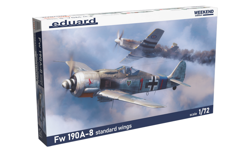 Збірна модель 1:72 винищувача Fw-190A-8 EDU7463 фото