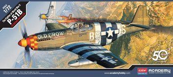 Сборная модель 1:72 истребителя P-51B Academy, военная авиация до 1945 г. AC12464 фото
