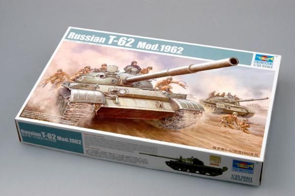 Збірна модель Trumpeter т-62 (1962 р.) - 1:35 масштабна з пластику, танки і САУ TRU00376 фото
