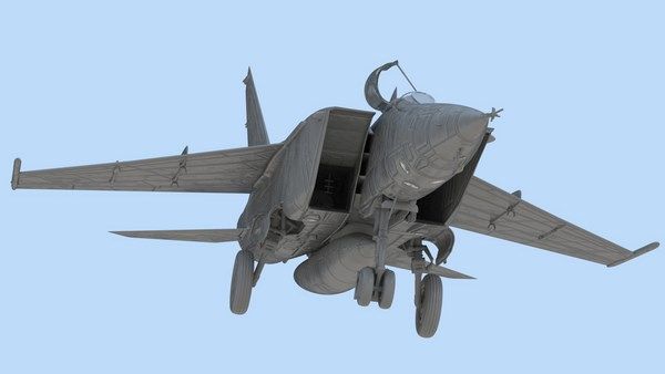 Сборная модель 1:48 самолета-разведчика МиГ-25РБТ ICM48901 фото