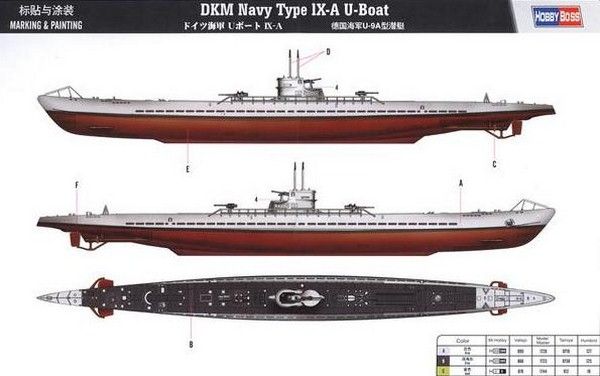 Navy Type lX-A U-Boat - 1:350 HB83506 фото